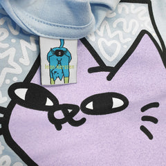 tobba scribble tee light blue