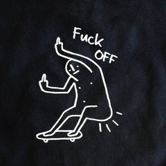 fuck off tee black