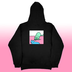 watch ur back hoodie black