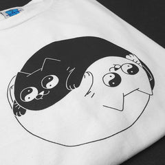 ying yang tee white