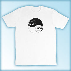 ying yang tee white
